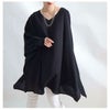 大きいサイズ レディース ジョーゼットドルマンチュニック　sw-0423 ブラック
