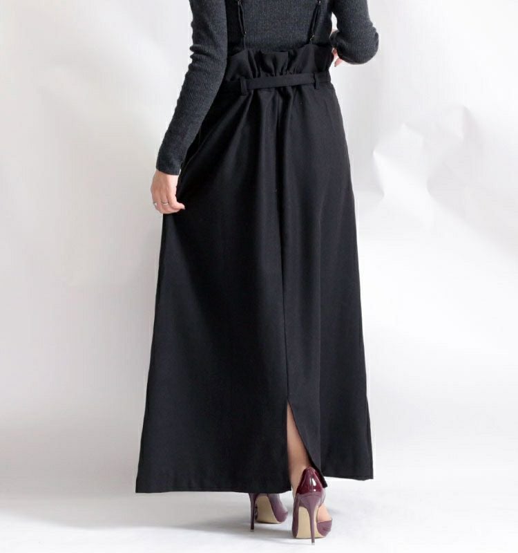 大きいサイズ レディース ベルト付きジャンパースカート　jp385