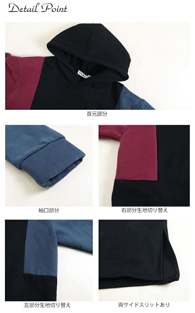 大きいサイズ レディース スタイルアップパーカーワンピース　goldy-863