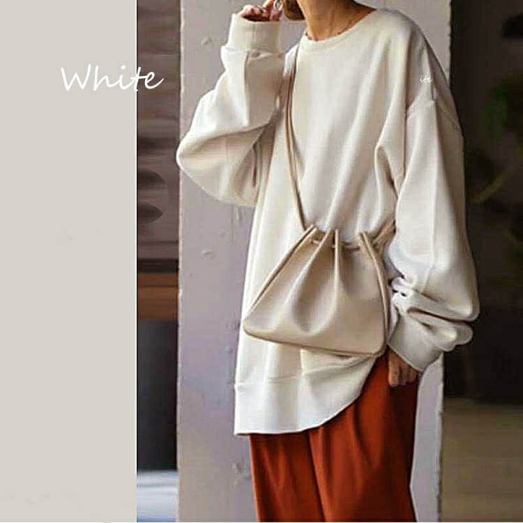 大きいサイズ レディース オーバーサイズ長袖カットソー　goldy-868