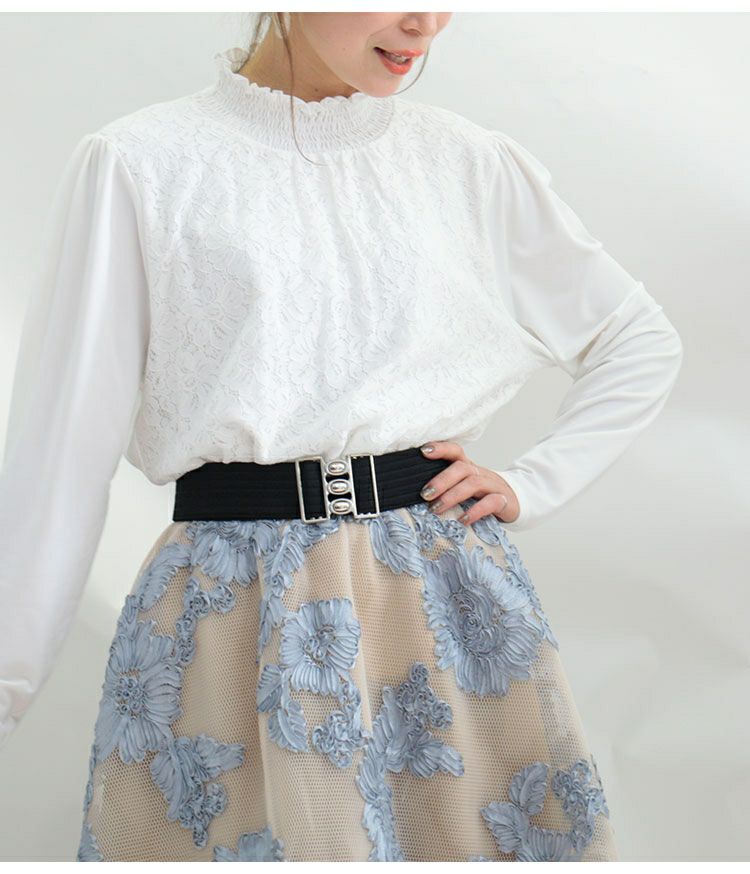 大きいサイズ レディース 日本製ゴムベルト　art-35gom