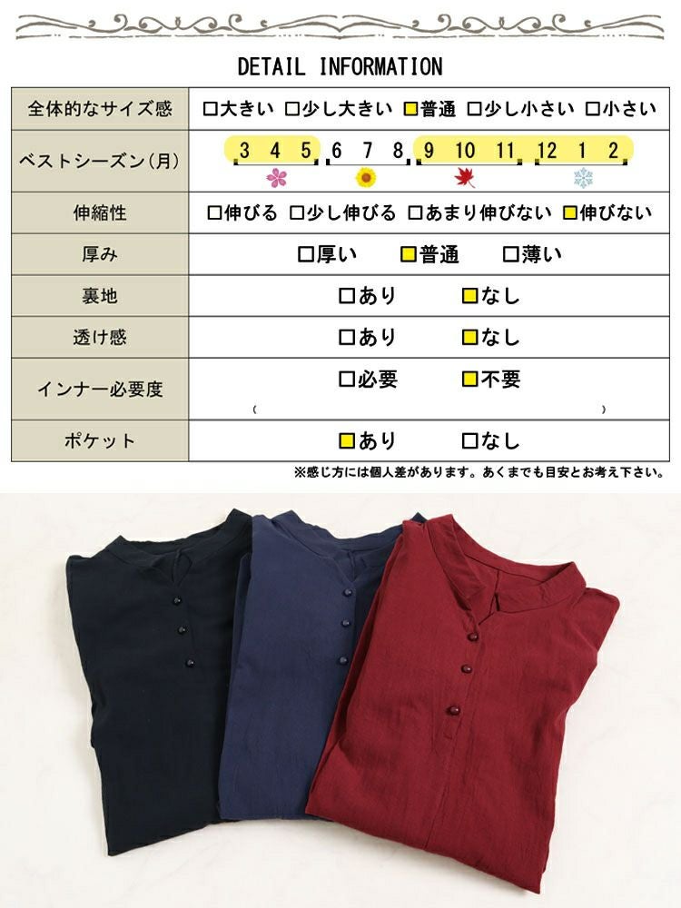 大きいサイズ レディース ロング丈コットンシャツワンピース　goldy-884