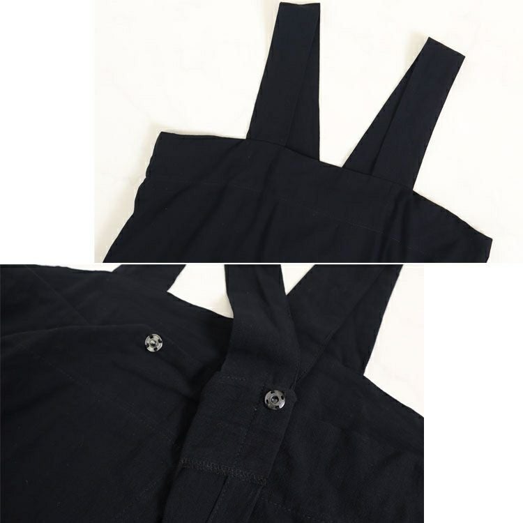 大きいサイズ レディース ポケット付きコットンエプロン　goldy-877