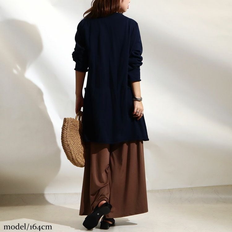 大きいサイズ レディース 綿100％ニットロングカーディガン　kt-22005