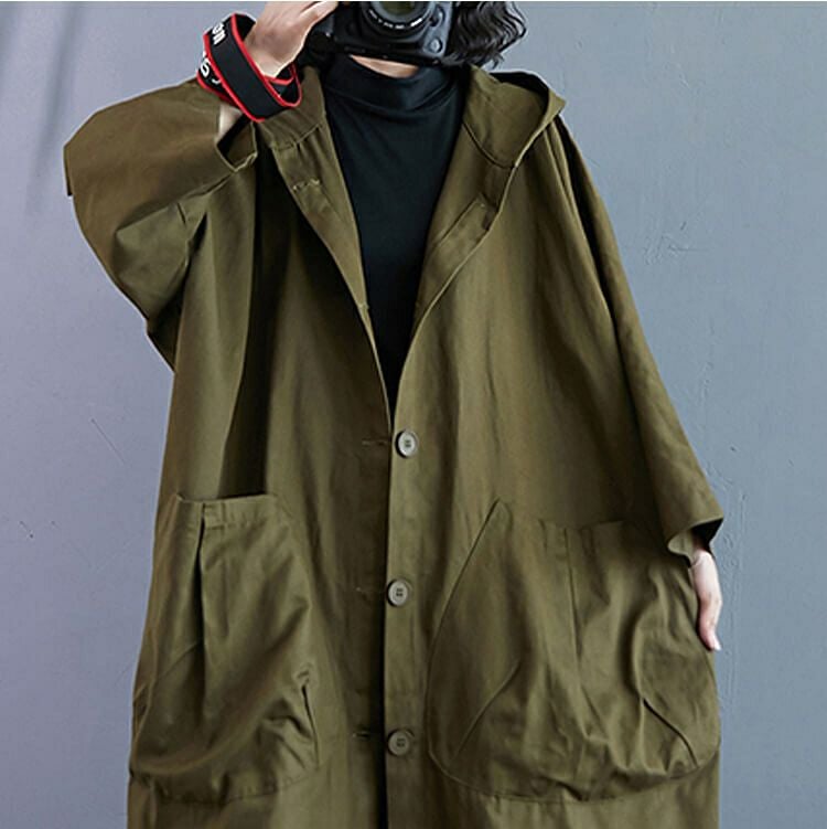 大きいサイズ レディース コクーンシルエットコート　goldy-903