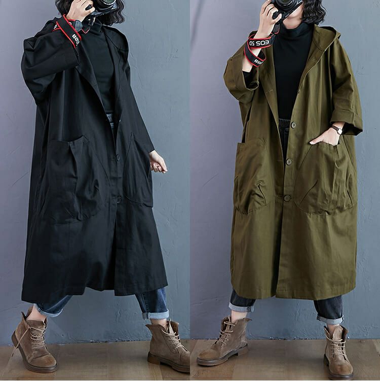 大きいサイズ レディース コクーンシルエットコート　goldy-903