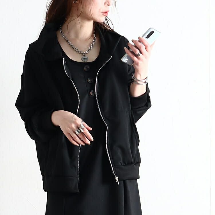 大きいサイズ レディース パーカー＆ノースリーブワンピースセット　goldy-919