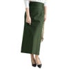 大きいサイズ レディース ストレッチツイルバックスリットナロースカート　maru-6487 カーキ