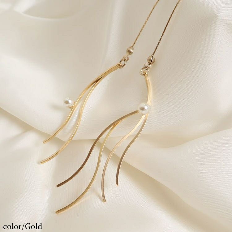 大きいサイズ レディース スライドチェーンモチーフネックレス　humio-062　【メール便可】