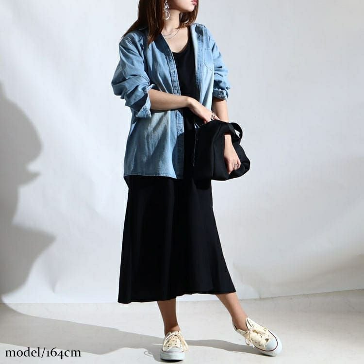 大きいサイズ レディース カットソーティアードワンピース　fem-216