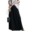 大きいサイズ レディース スカート風カフェパンツ　sw-0443 ブラック