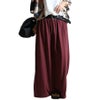 大きいサイズ レディース スカート風カフェパンツ　sw-0443 ダークパープル