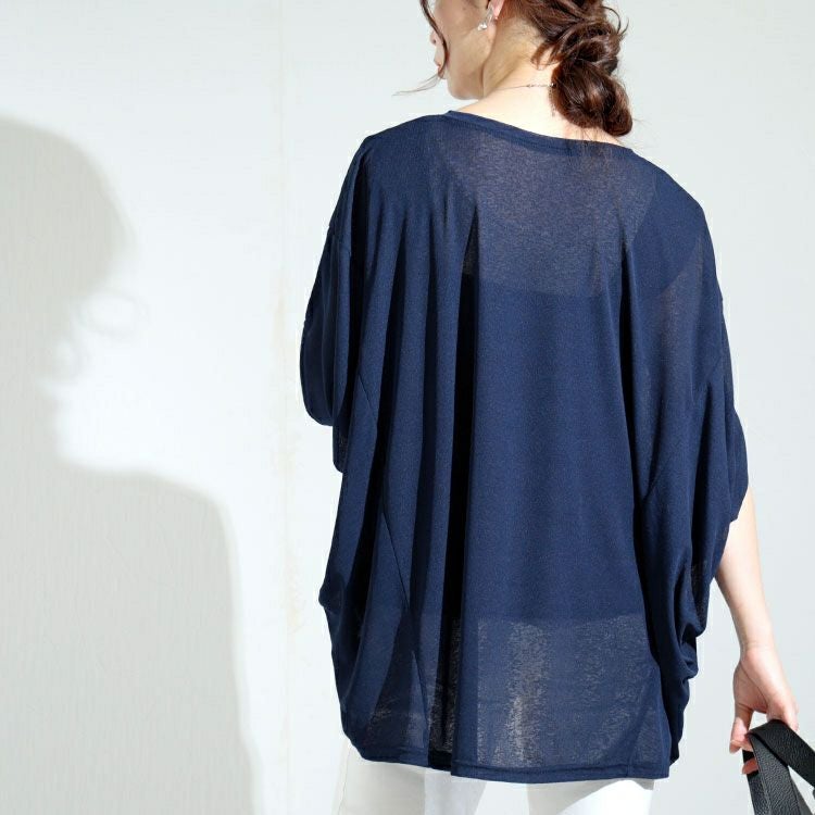 大きいサイズ レディース 変形ドルマンシアープルオーバー　kt-22003