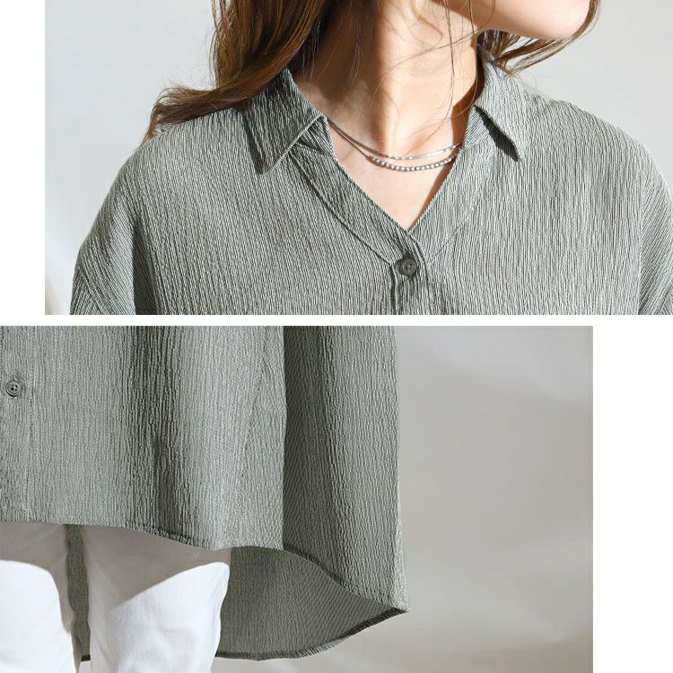 大きいサイズ レディース シャツチュニック　map-20