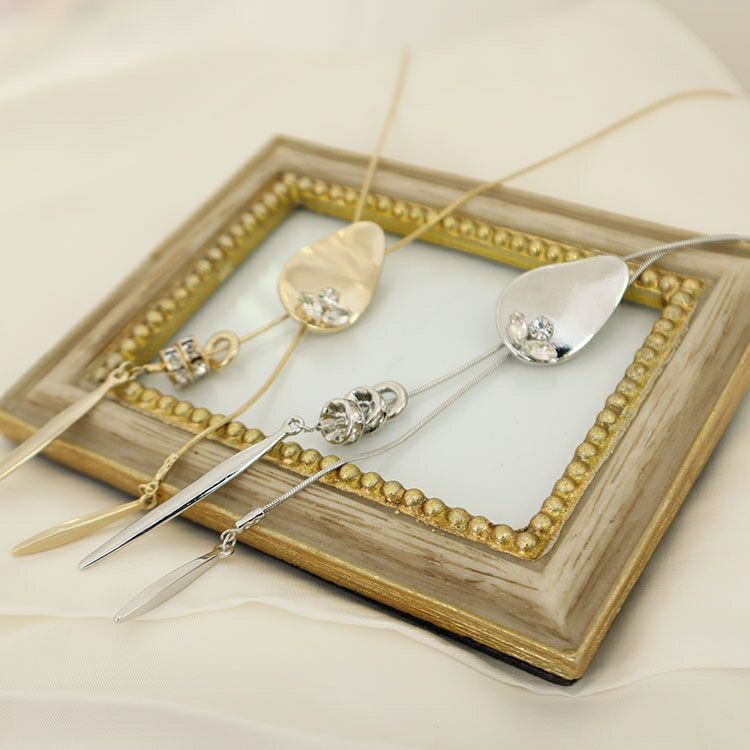 大きいサイズ レディース スライドチェーンネックレス　humio-061 【メール便可】