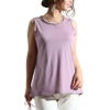 大きいサイズ レディース 吸水速乾三つ編みタンクトップ　mncut-122217 【メール便可】 パープル