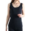 大きいサイズ レディース 接触冷感＆吸水速乾シームレスインナータンクトップ 【メール便可】　mo-014 ブラック