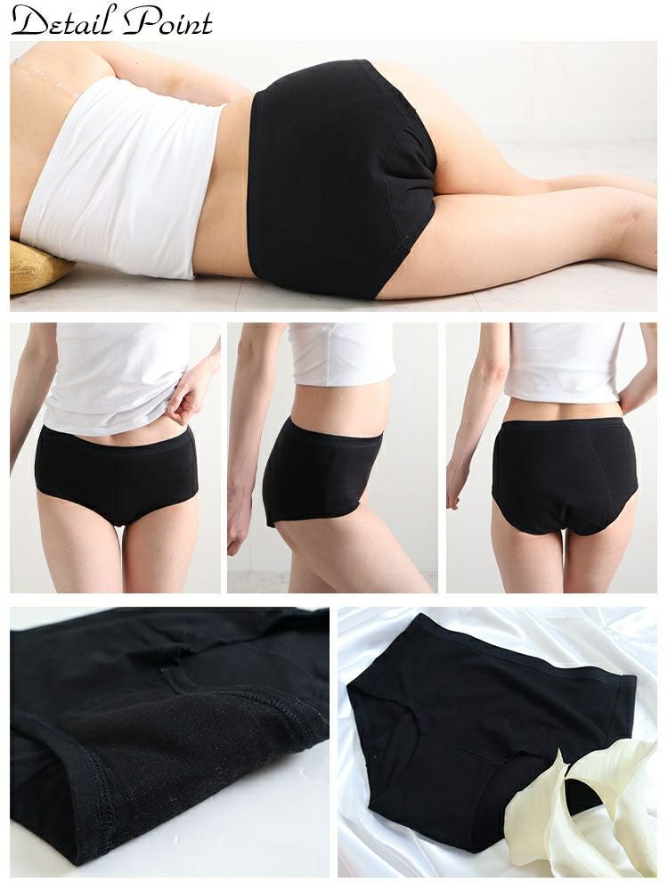 大きいサイズ レディース 瞬間！急速吸水サニタリーショーツ 生理用 35cc吸水 mo-s013 【メール便可】