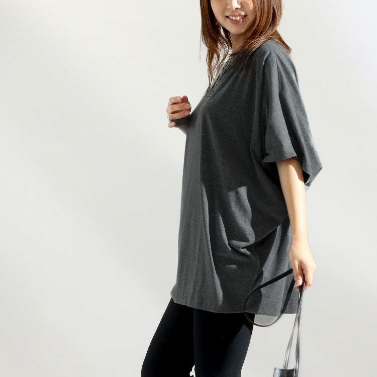 大きいサイズ レディース ドルマンスリーブカットソー　cast-5524037 【メール便可】