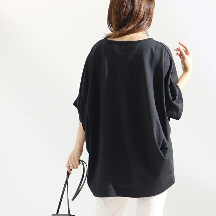 大きいサイズ レディース ドルマンスリーブカットソー　cast-5524037 【メール便可】