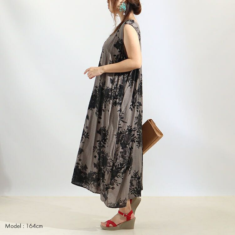 大きいサイズ レディース ノースリーブ2WAYワンピース　goldy-996 【メール便可】