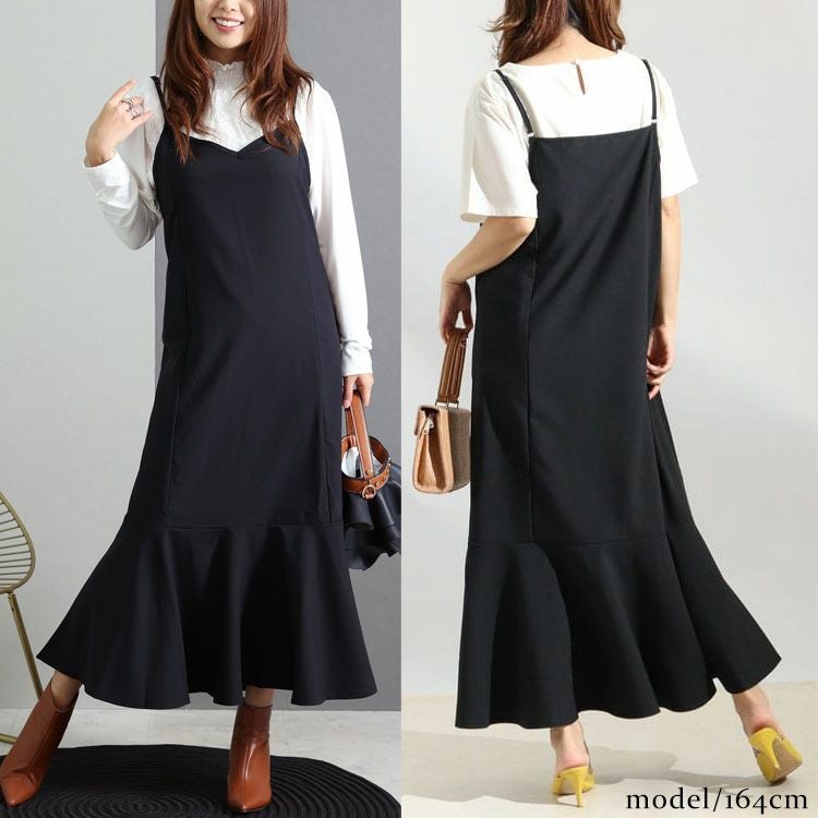 大きいサイズ レディース マーメイドキャミワンピース　maru-6505k 【メール便可】