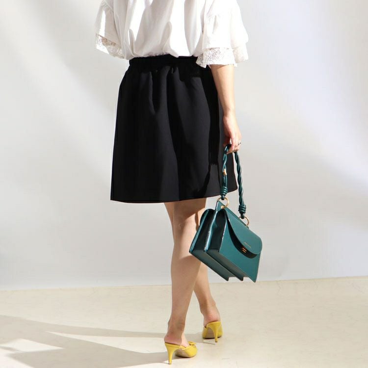 大きいサイズ レディース レースアップスカート　fem-254