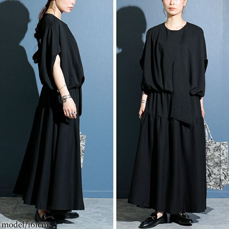 大きいサイズ レディース ブラウジングワンピース　sw-0458