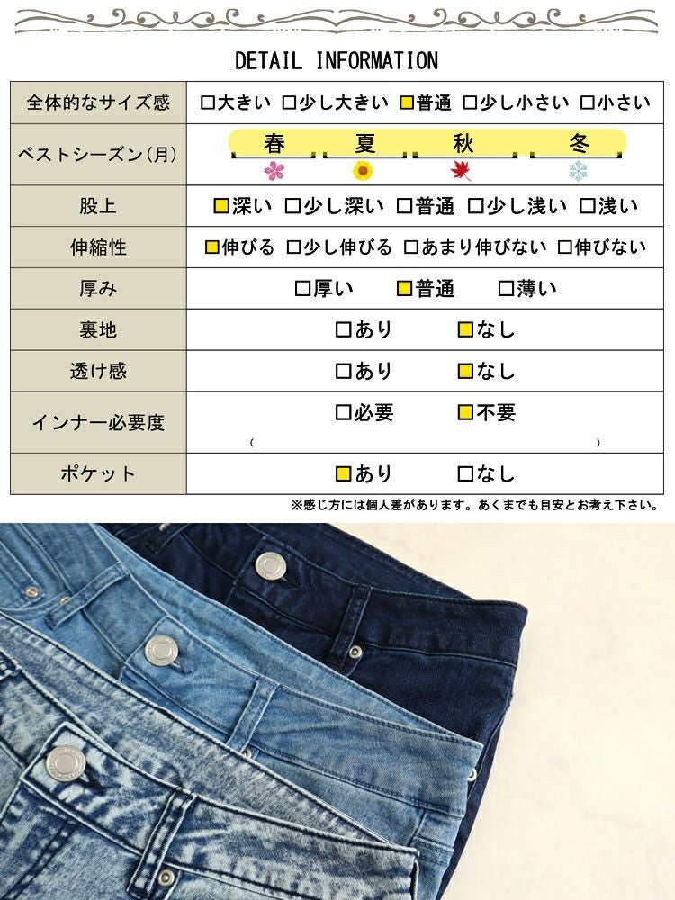 大きいサイズ レディース ストレッチスキニーデニム　tkb-0005