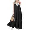 大きいサイズ レディース マキシ丈キャミワンピース　goldy-1050 【メール便可】 ブラック