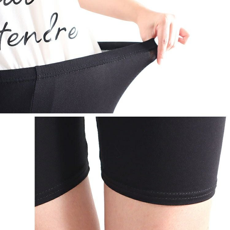 大きいサイズ レディース 股ずれ防止5分丈レギンス 通年用 goldy-1077 【メール便可】