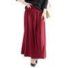 大きいサイズ レディース とろみロングスカート　sw-0477 【メール便可】 レッド