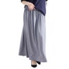 大きいサイズ レディース とろみロングスカート　sw-0477 【メール便可】 グレー