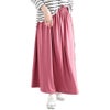 大きいサイズ レディース とろみロングスカート　sw-0477 【メール便可】 ピンク