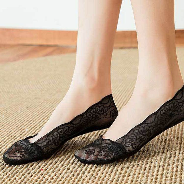 大きいサイズ レディース レース編みフットカバーソックス　goldy-1062 【メール便可】