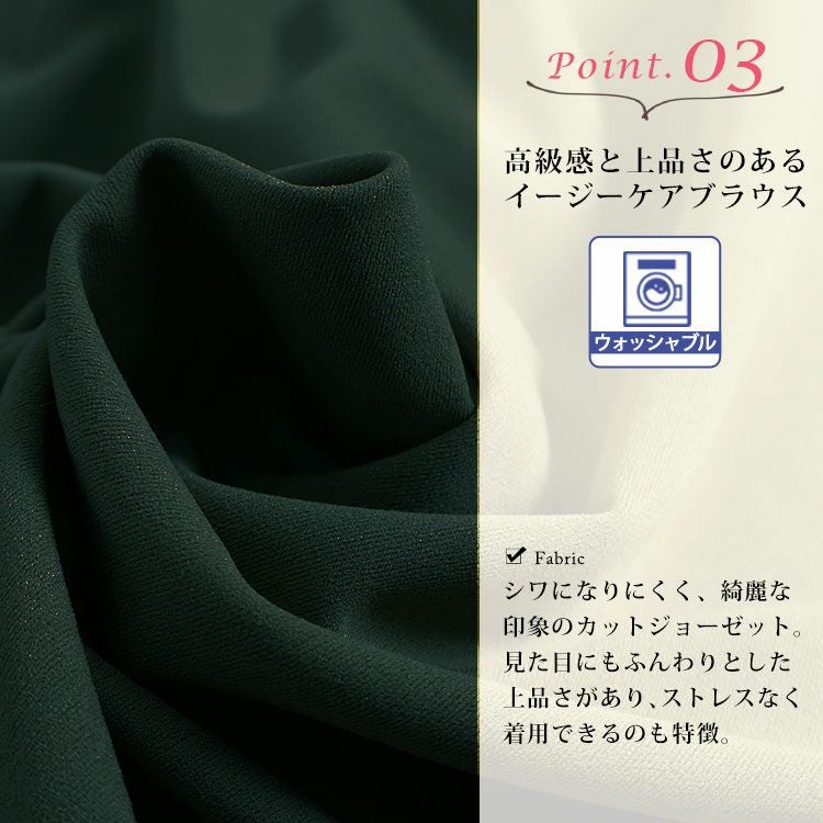 大きいサイズ レディース シワになりにくいブラウス　cast-5526013 【メール便可】