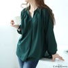 大きいサイズ レディース シワになりにくいブラウス　cast-5526013 【メール便可】 グリーン