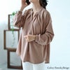 大きいサイズ レディース シワになりにくいブラウス　cast-5526013 【メール便可】 スモーキーベージュ