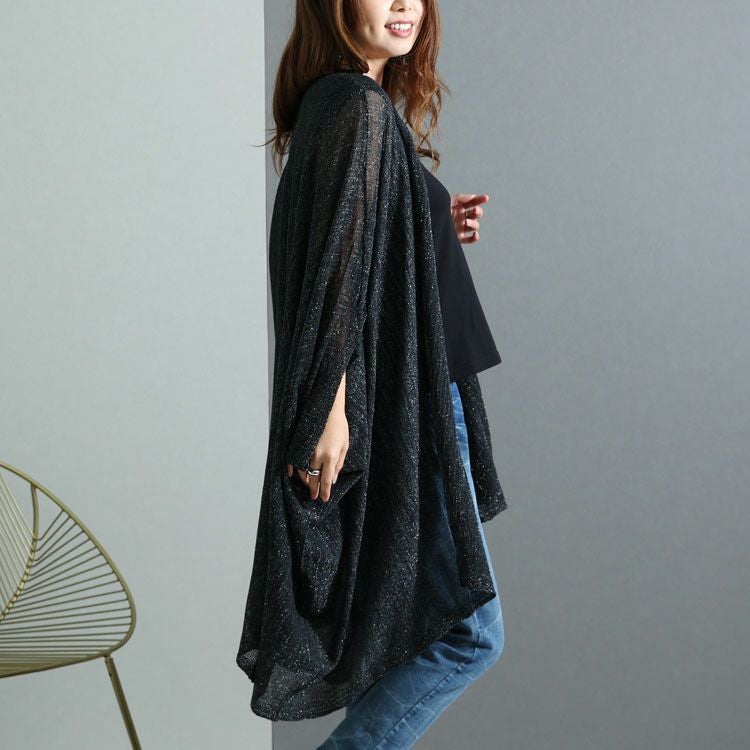 大きいサイズ レディース ストール風ロングカーディガン　jp422