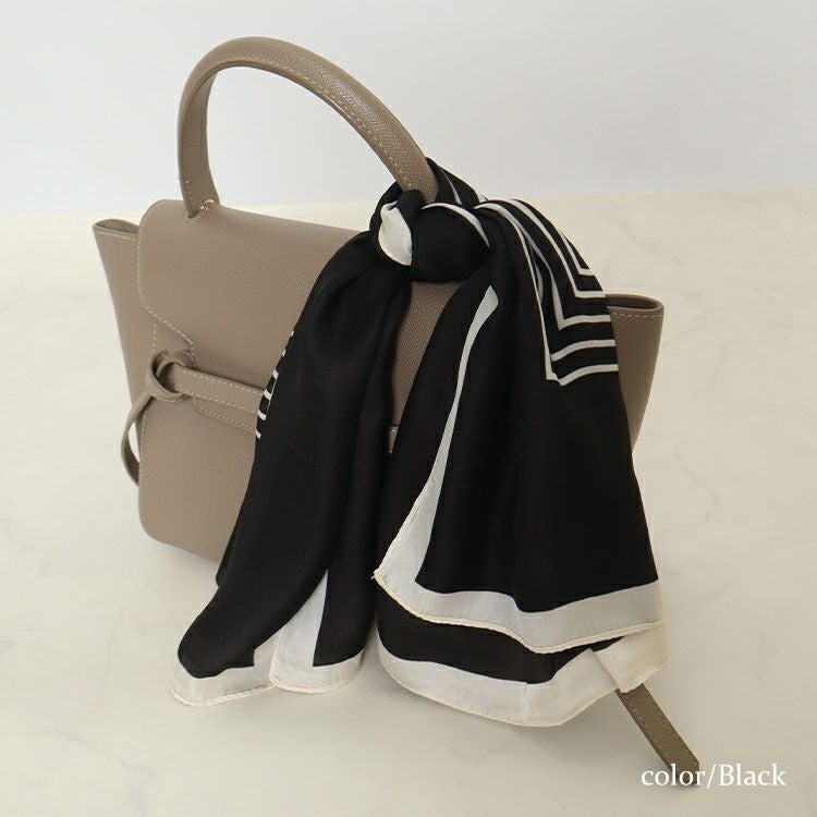 大きいサイズ レディース シルク調柄スカーフ　goldy-1092　【メール便可】