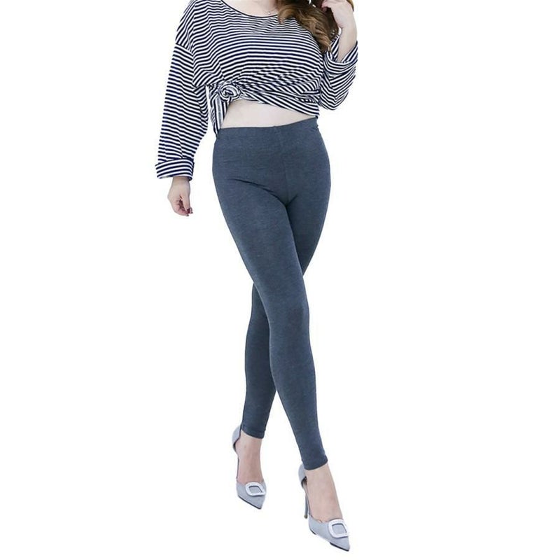 大きいサイズ レディース 大きいサイズレディースストレッチレギンス　goldy-1075【メール便可】 グレー