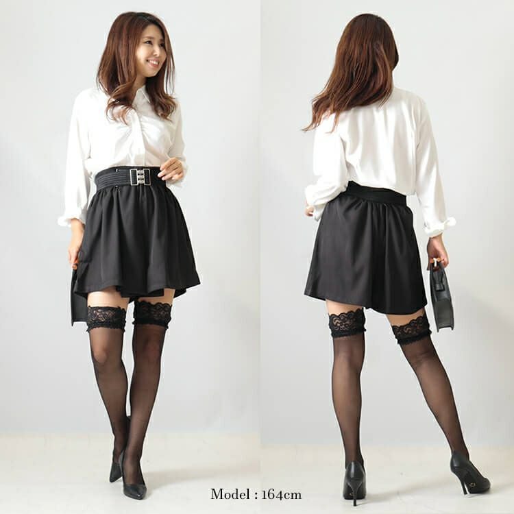 大きいサイズ レディース レースニーハイストッキング　goldy-1080 【メール便可】