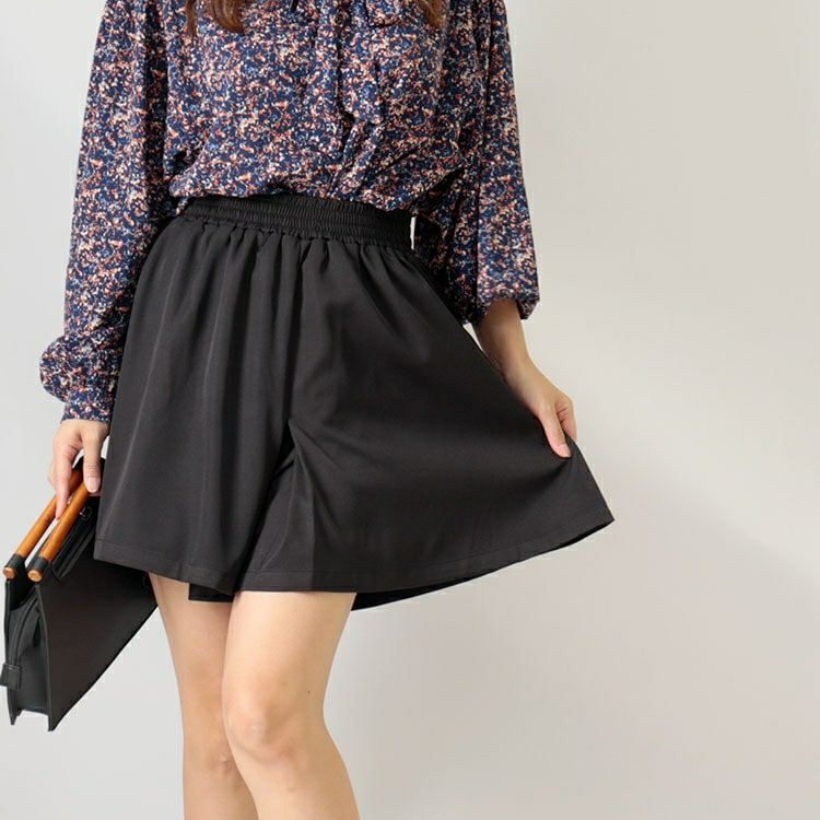 大きいサイズ レディース フレアショートパンツ　nw-22023 【メール便可】