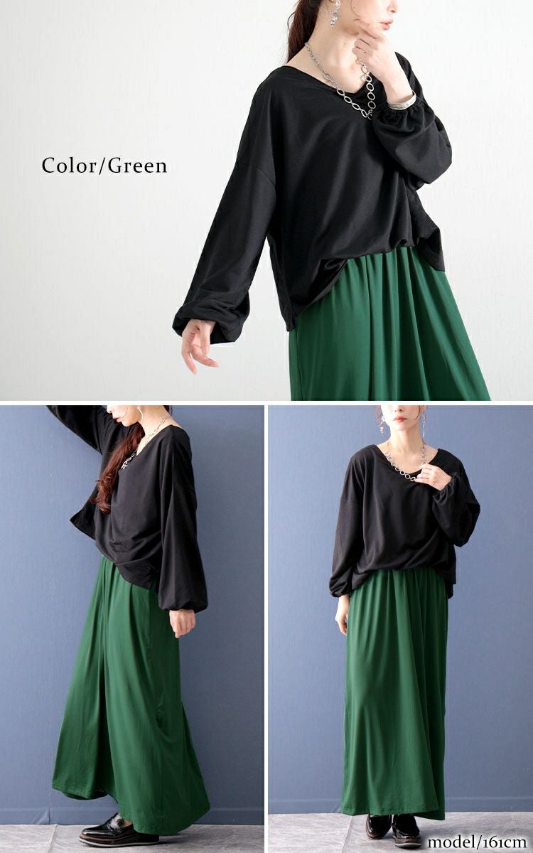 大きいサイズ レディース ドッキングロングワンピース　nw-22022