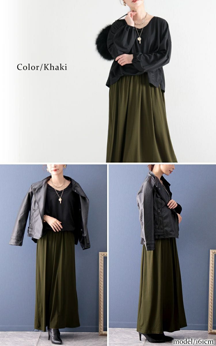 大きいサイズ レディース ドッキングロングワンピース　nw-22022