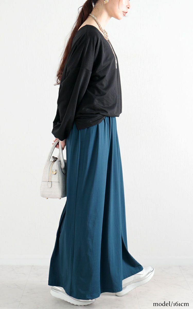 大きいサイズ レディース ドッキングロングワンピース　nw-22022