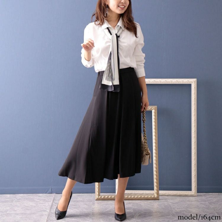 大きいサイズ レディース リボンスカーフ　goldy-1099 【メール便可】