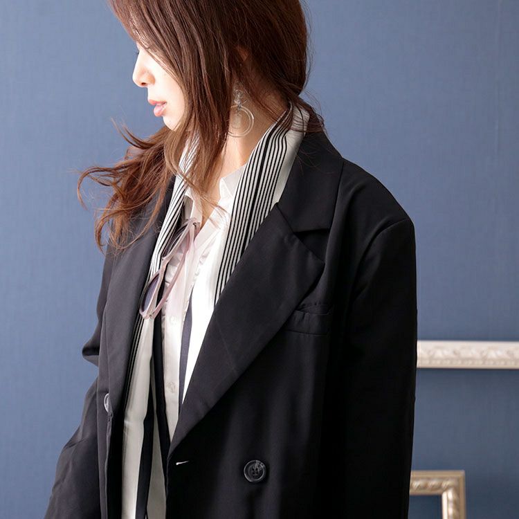 大きいサイズ レディース リボンスカーフ　goldy-1099 【メール便可】