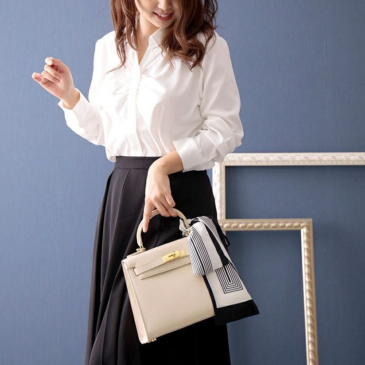 大きいサイズ レディース リボンスカーフ　goldy-1099 【メール便可】