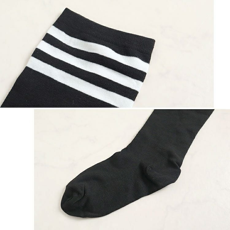 大きいサイズ レディース ラインハイソックス　goldy-1079 【メール便可】